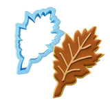 Oak Tree Leaf Cutter | Stamp | Stencil #1 Halloween / Fall Cookie Cutter Lady MINI - 2 Inches (5cm) Cookie Cutter ONLY (Outline) 
