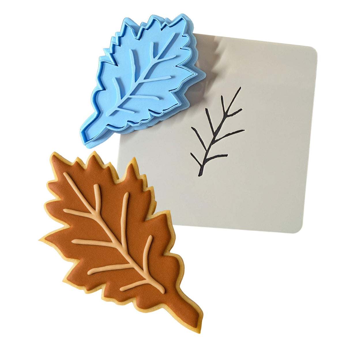 Oak Tree Leaf Cutter | Stamp | Stencil #1 Halloween / Fall Cookie Cutter Lady 