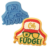 Oh Fudge Ralphie Cookie Cutter | Stamp | Stencil Xmas / Winter / NYE Cookie Cutter Lady MINI - 2 Inches (5cm) Stamp ONLY 