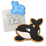 Orca Whale Cookie Cutter | Stamp | Stencil #1 Beach / Summer Cookie Cutter Lady 