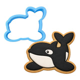 Orca Whale Cookie Cutter | Stamp | Stencil #1 Beach / Summer Cookie Cutter Lady MINI - 2 Inches (5cm) Cookie Cutter ONLY (Outline) 