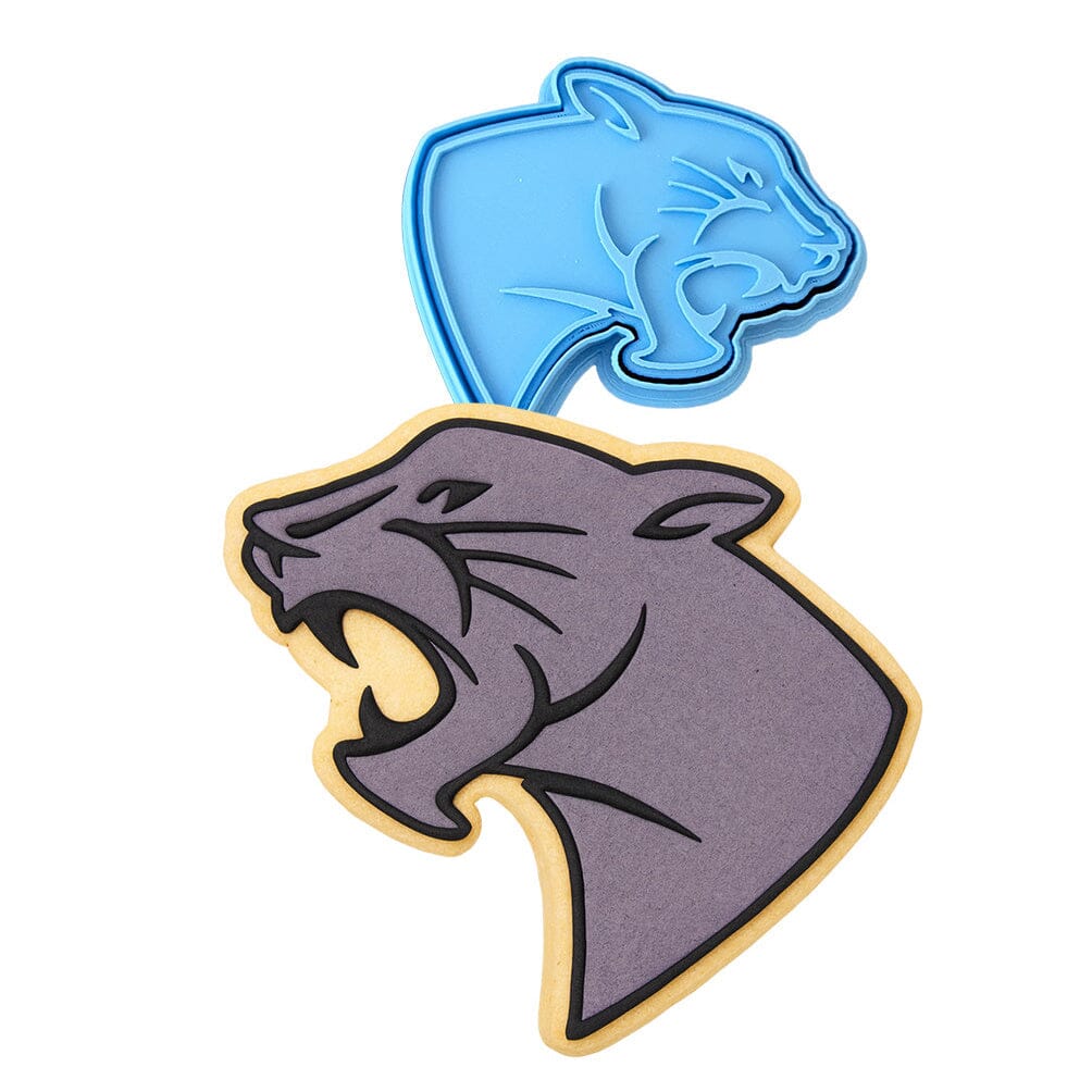 Panther Head Cookie Cutter | Stamp | Stencil #1 Animals & Dinosaurs Cookie Cutter Lady MINI - 2 Inches (5cm) **BUNDLE** Cutter + Stamp 