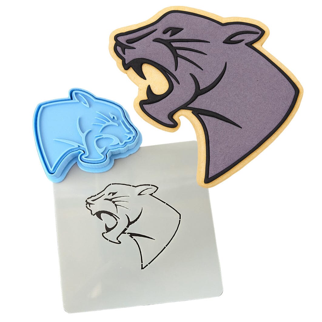 Panther Head Cookie Cutter | Stamp | Stencil #1 Animals & Dinosaurs Cookie Cutter Lady 