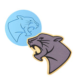 Panther Head Cookie Cutter | Stamp | Stencil #1 Animals & Dinosaurs Cookie Cutter Lady MINI - 2 Inches (5cm) Debosser ONLY 