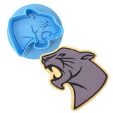 Panther Head Cookie Cutter | Stamp | Stencil #1 Animals & Dinosaurs Cookie Cutter Lady MINI - 2 Inches (5cm) **BUNDLE** Cutter + Debosser 