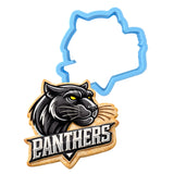 Panthers Words 2 Cookie Cutter | Stamp | Stencil - SHARP EDGES - FAST Shipping - Choose Your Own Size! #1 Cookie Cutter Lady LITTLE - 3 Inches (7.62cm) Cookie Cutter ONLY (Outline) 