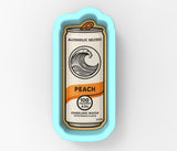 a plastic container with a canned drink inside of it