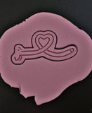 Penis Long Heart Cookie Cutter | Stamp | Stencil #1 Cookie Cutters Cookie Cutter Lady 