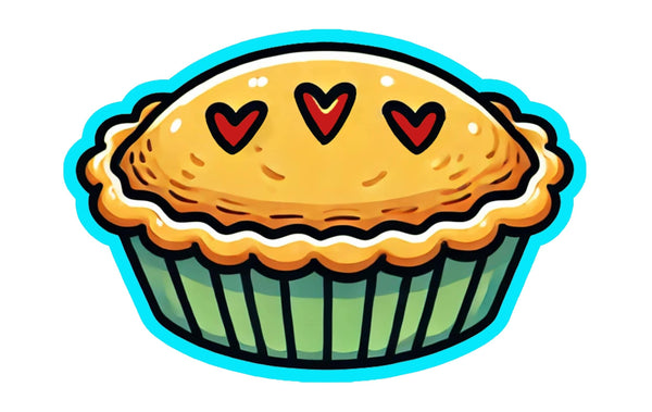 a cupcake with hearts on top of it