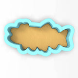 a cut out of a fish on a white background