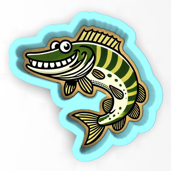 a cartoon fish with a smile on its face
