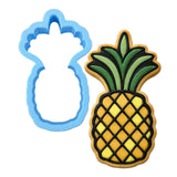 Pineapple Cookie Cutter | Stamp | Stencil #2 Beach / Summer Cookie Cutter Lady MINI - 2 Inches (5cm) Cookie Cutter ONLY (Outline) 