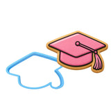 Pink Graduation Cap Cookie Cutter | Stamp | Stencil - SHARP EDGES - FAST Shipping - Choose Your Own Size! #1 Cookie Cutter Lady LITTLE - 3 Inches (7.62cm) Cookie Cutter ONLY (Outline) 