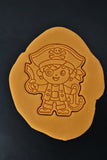 Pirate Halloween Costume Kid Cookie Cutter | Stamp | Stencil - SHARP EDGES - FAST Shipping - Choose Your Own Size! #1 Cookie Cutter Lady 