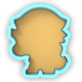 a paper cut out of the shape of a head