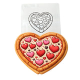 Pizza Heart Cookie Cutter | Stamp | Stencil - SHARP EDGES - FAST Shipping - Choose Your Own Size! #1 Cookie Cutter Lady LITTLE - 3 Inches (7.62cm) Stencil ONLY 