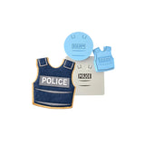 Police Bulletproof Vest Cookie Cutter | Stamp | Stencil #1 Boys/ Army / Outdoorsman Cookie Cutter Lady MINI - 2 Inches (5cm) **FULL SET BUNDLE** Cutter + Stamp + Stencil + Debosser **BEST DEAL** 
