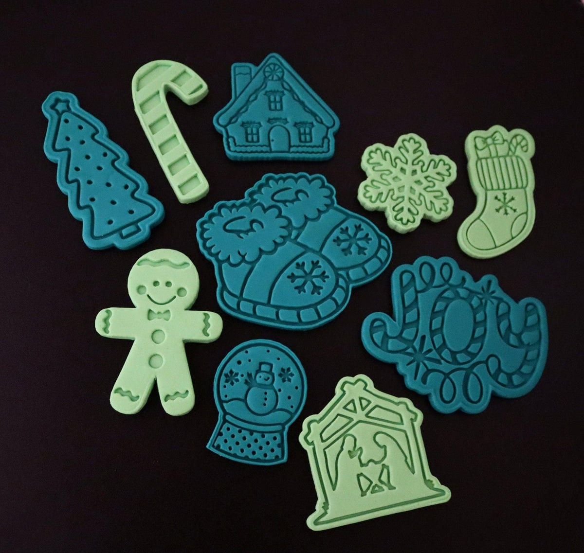 Polka Dot Christmas Tree Cookie Cutter | Stamp | Stencil #1 Xmas / Winter / NYE Cookie Cutter Lady 