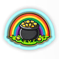 Pot of Gold with Rainbow 1 Cookie Cutter | Stamp | Stencil - SHARP EDGES - FAST Shipping - Choose Your Own Size! #1