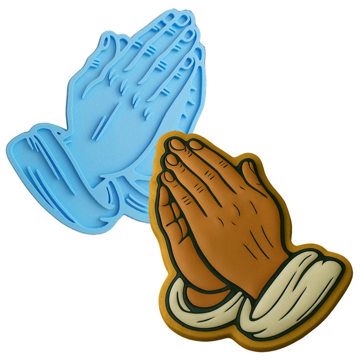 Praying Hands Cookie Cutter | Stamp | Stencil - SHARP EDGES - FAST Shipping - Choose Your Own Size! #1 Cookie Cutter Lady 