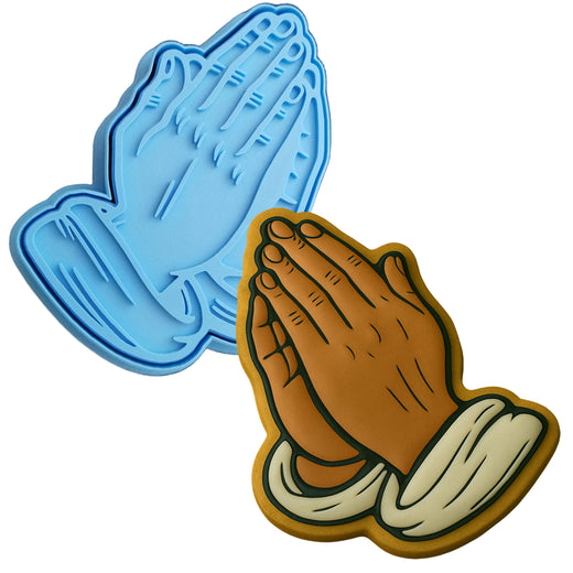 Praying Hands Cookie Cutter | Stamp | Stencil - SHARP EDGES - FAST Shipping - Choose Your Own Size! #1 Cookie Cutter Lady 