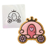 Princess Carriage Cookie Cutter | Stamp | Stencil #1 Girly / Dolls / Princess Cookie Cutter Lady MINI - 2 Inches (5cm) Stencil ONLY 