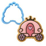 Princess Carriage Cookie Cutter | Stamp | Stencil #1 Girly / Dolls / Princess Cookie Cutter Lady MINI - 2 Inches (5cm) Cookie Cutter ONLY (Outline) 