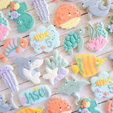 Pufferfish Cookie Cutter | Stamp | Stencil #1 Animals & Dinosaurs Cookie Cutter Lady 