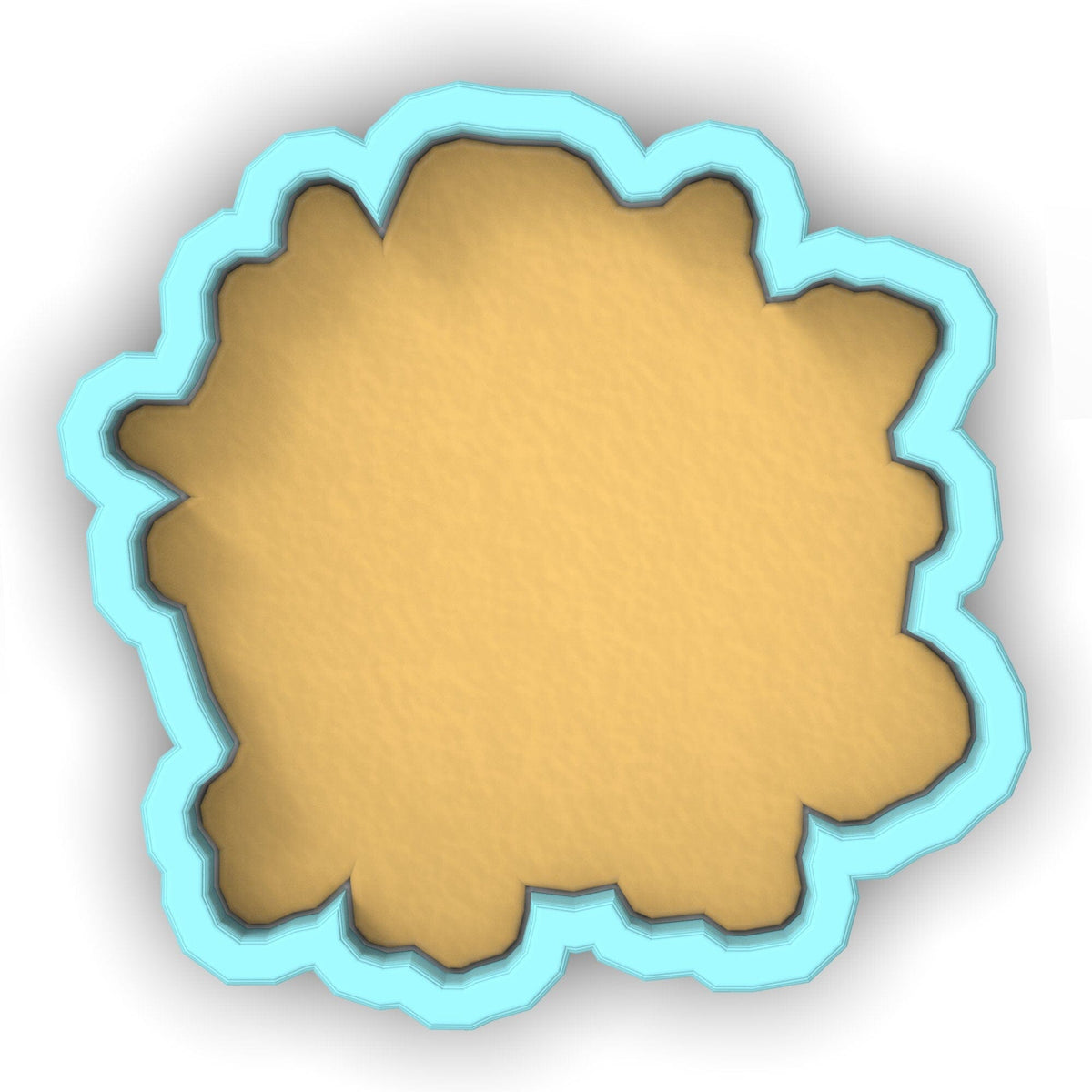 a picture of a cookie with a blue border around it