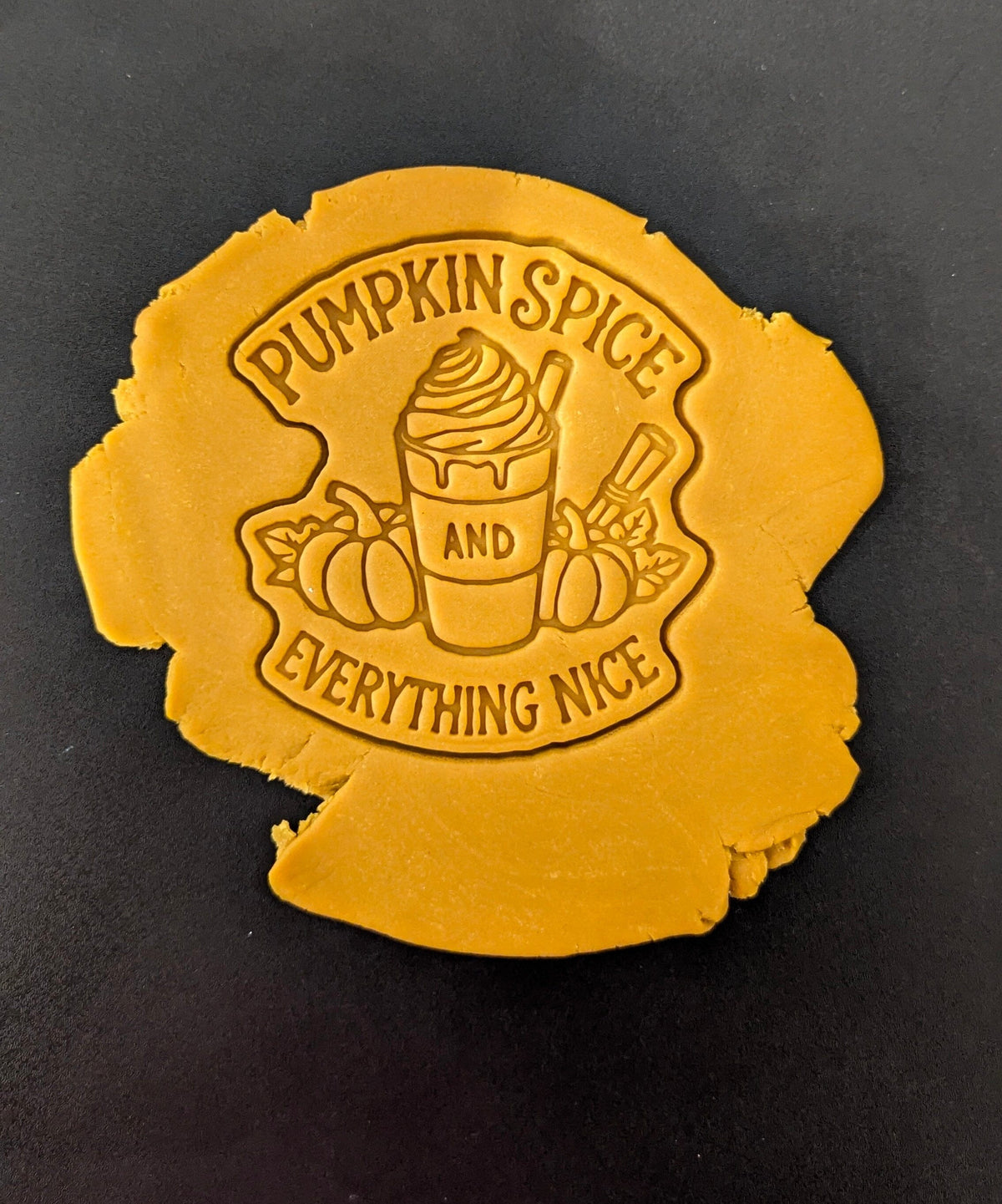 Pumpkin Spice and Everything Nice Latte Cookie Cutter | Stamp | Stencil - SHARP EDGES - FAST Shipping - Choose Your Own Size! #1 Cookie Cutter Lady 
