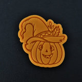 Pumpkin with Hat Cookie Cutter | Stamp | Stencil #1 Halloween / Fall Cookie Cutter Lady 