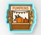 Pumpkins Farmstand Sign Cookie Cutter | Stamp | Stencil - SHARP EDGES - FAST Shipping - Choose Your Own Size! #1