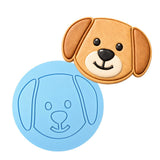 Puppy Dog Face Cookie Cutter Stamp & Outline #2 Dogs & Cats Cookie Cutter Lady MINI - 2 Inches (5cm) Debosser ONLY 