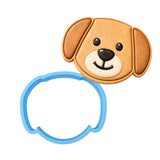 Puppy Dog Face Cookie Cutter Stamp & Outline #2 Dogs & Cats Cookie Cutter Lady MINI - 2 Inches (5cm) Cookie Cutter ONLY (Outline) 