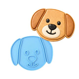 Puppy Dog Face Cookie Cutter Stamp & Outline #2 Dogs & Cats Cookie Cutter Lady MINI - 2 Inches (5cm) Stamp ONLY 