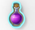 Purple Potion Bottle Cookie Cutter | Stamp | Stencil - SHARP EDGES - FAST Shipping - Choose Your Own Size! #1