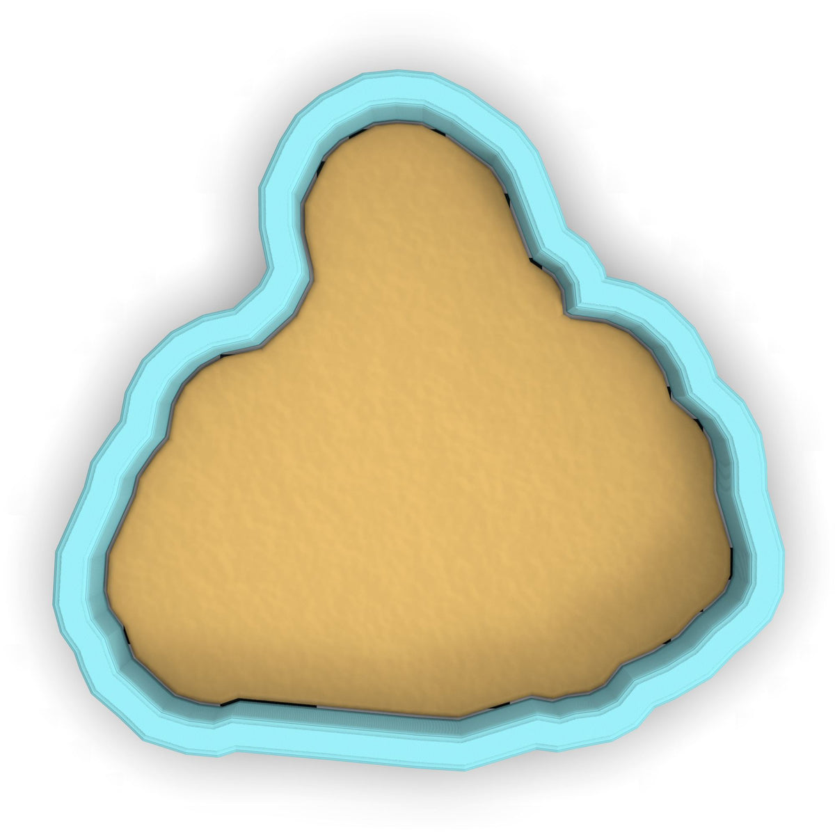 a cookie in the shape of a cloud