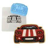 Race Car Cookie Cutter | Stamp | Stencil #2 Comic Book / Vehicles Cookie Cutter Lady 