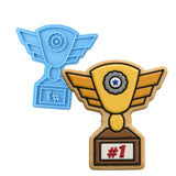Racing Trophy Cookie Cutter | Stamp | Stencil #1 Comic Book / Vehicles Cookie Cutter Lady MINI - 2 Inches (5cm) Stamp ONLY 