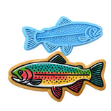 Rainbow Trout 2 Cookie Cutter | Stamp | Stencil - SHARP EDGES - FAST Shipping - Choose Your Own Size! #1 Cookie Cutter Lady LITTLE - 3 Inches (7.62cm) Stamp ONLY 