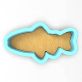 a cut out of a fish on a white background