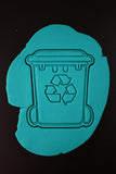 Recycling Bin Cookie Cutter | Stamp | Stencil - SHARP EDGES - FAST Shipping - Choose Your Own Size! #1 Cookie Cutter Lady 