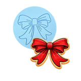 Red Heart Bow Cookie Cutter | Stamp | Stencil - SHARP EDGES - FAST Shipping - Choose Your Own Size! #1 Cookie Cutter Lady LITTLE - 3 Inches (7.62cm) Debosser ONLY 