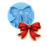 Red Heart Bow Cookie Cutter | Stamp | Stencil - SHARP EDGES - FAST Shipping - Choose Your Own Size! #1 Cookie Cutter Lady LITTLE - 3 Inches (7.62cm) **BUNDLE** Cutter + Debosser 