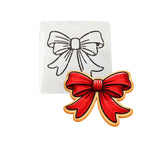 Red Heart Bow Cookie Cutter | Stamp | Stencil - SHARP EDGES - FAST Shipping - Choose Your Own Size! #1 Cookie Cutter Lady LITTLE - 3 Inches (7.62cm) Stencil ONLY 