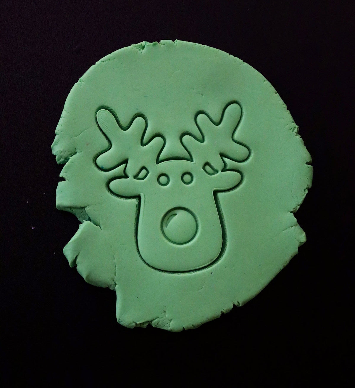 Reindeer Face Cookie Cutter | Stamp | Stencil #2 Xmas / Winter / NYE Cookie Cutter Lady 
