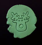 Reindeer Face Cookie Cutter | Stamp | Stencil #2 Xmas / Winter / NYE Cookie Cutter Lady 