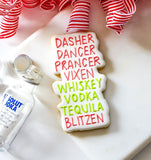 Reindeer Funny Names Cookie Cutter | Stamp | Stencil #1 Xmas / Winter / NYE Cookie Cutter Lady 