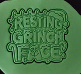Resting Grouch Face Cookie Cutter | Stamp | Stencil - SHARP EDGES - FAST Shipping - Choose Your Own Size! #1 Cookie Cutter Lady 