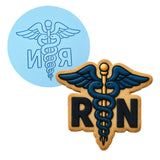 Rn Registered Nurse Symbol 1 Cookie Cutter | Stamp | Stencil - SHARP EDGES - FAST Shipping - Choose Your Own Size! #1 Cookie Cutter Lady LITTLE - 3 Inches (7.62cm) Debosser ONLY 